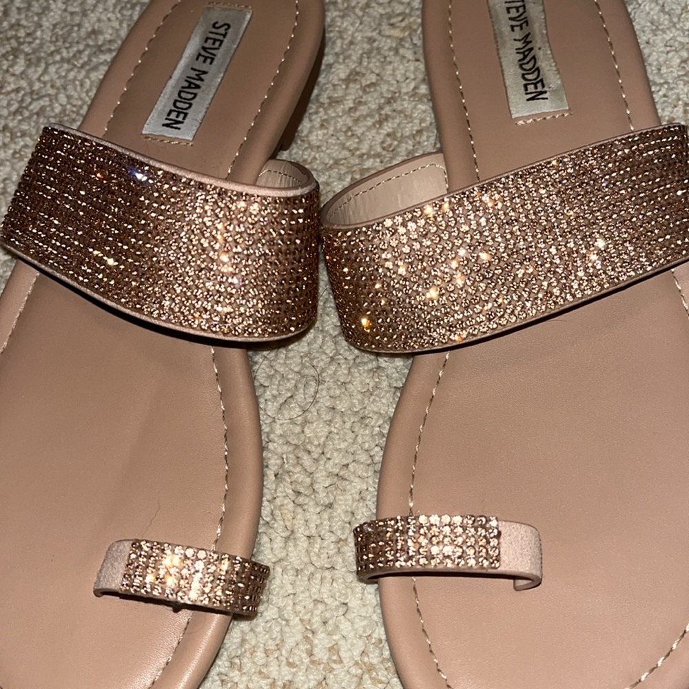 Steve Madden Rhinestone Sandals - Picture 2 of 7